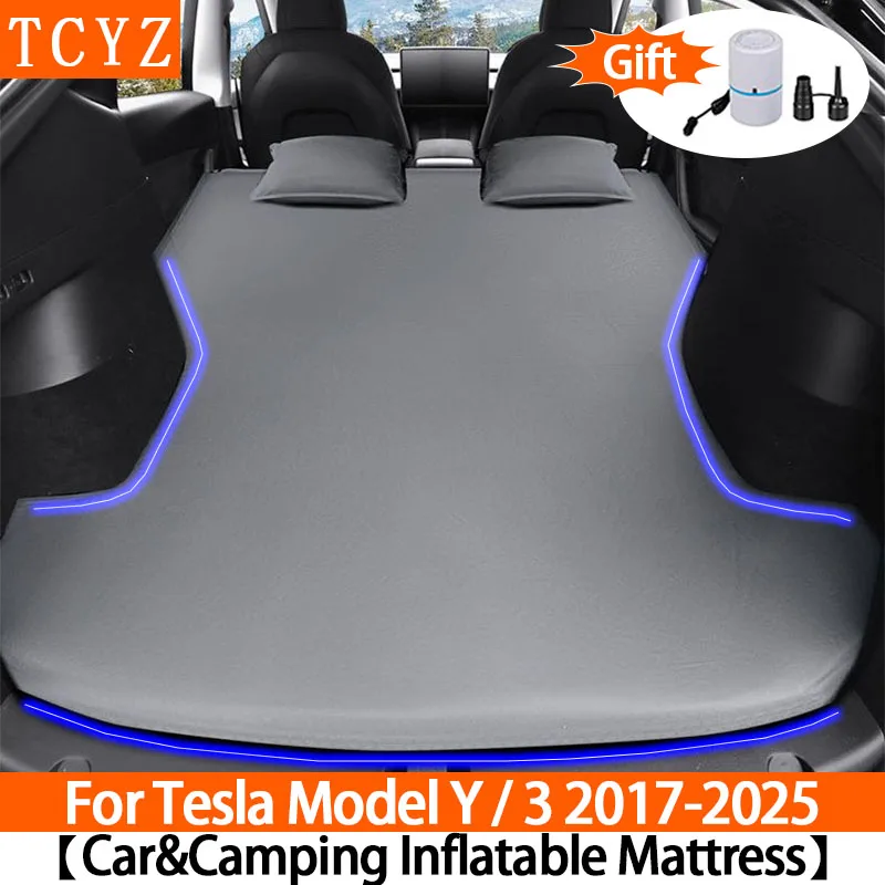 

TCYZ For Tesla Model Y & Model 3 2017-2025 All Models Inflatable Air Mattress Perfect Bed for Road Trip & Outdoor Adventure ﻿