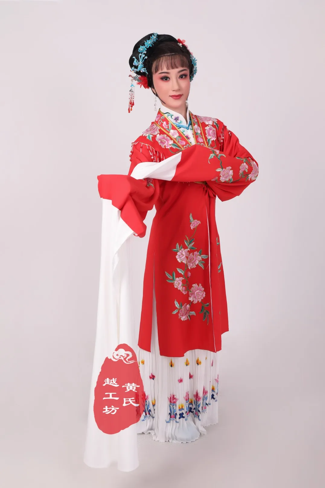 New Arrival Qing Huaband Silk Brocade Hairpin Beijing Opera Reatic Silk Pairing for Women's Traditional Costume Stage Co...