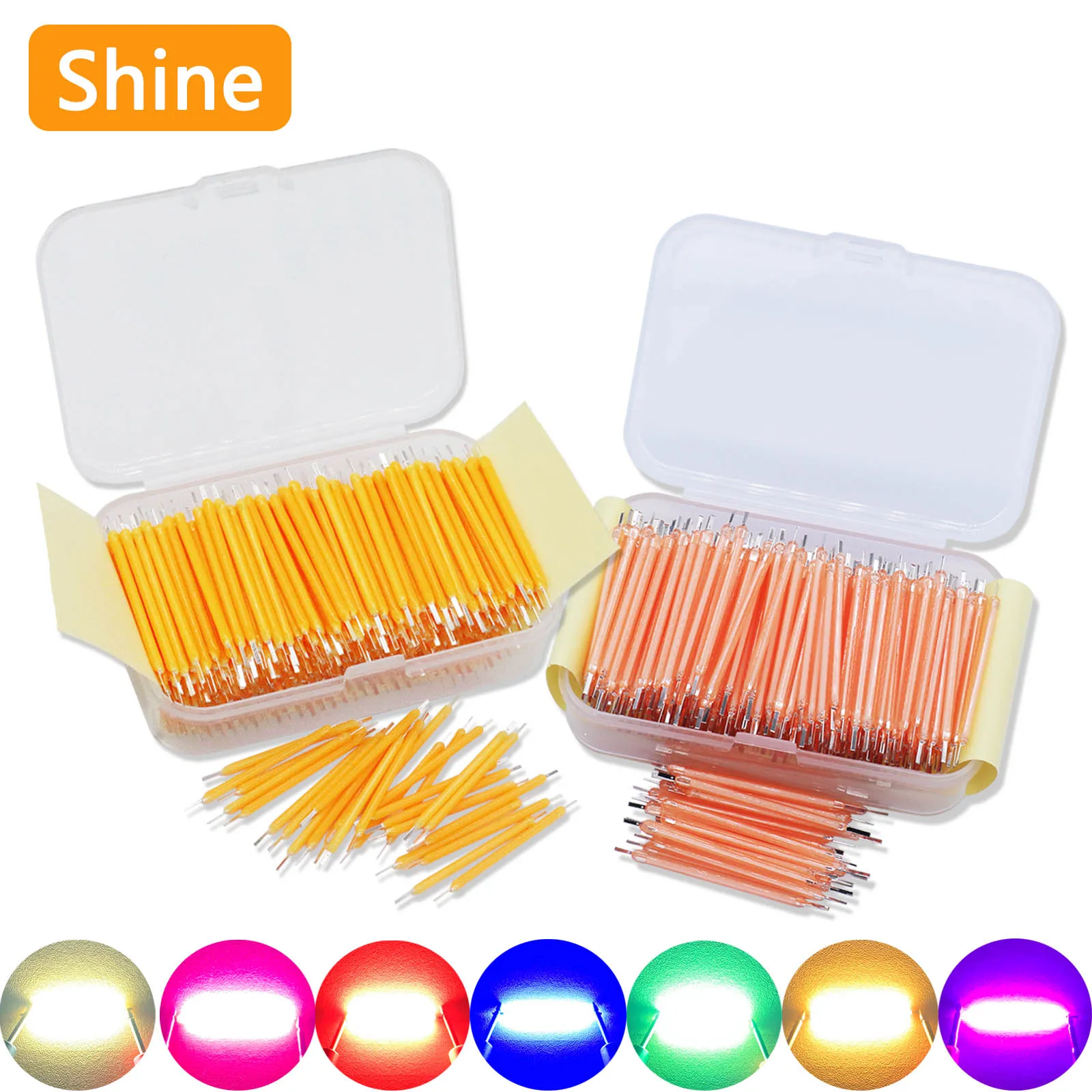 10~1200pcs LED Filament 3V 38mm LED COB Edison Bulb Home Decoration Light Source Wedding Oarty Camping Diode DIY