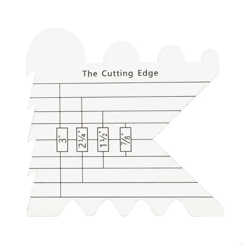 

U75B Aluminium Alloy Cutting Ruler Cutting Ruler Sewing Patchwork Ruler Sewing Supplies for Quilting and Crafting