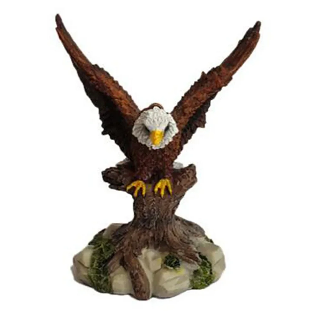 Ermakova Resin Eagle Statue Feng Shui Fortune Animal Figurines Office Gift Decoration Wild Home Room Decor