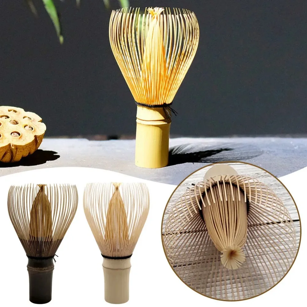 Bamboo Matcha Whisk Multifunctional Reusable Matcha Green Tea Powder Whisk Japanese Tea Set Bamboo Brush for Tea Lovers