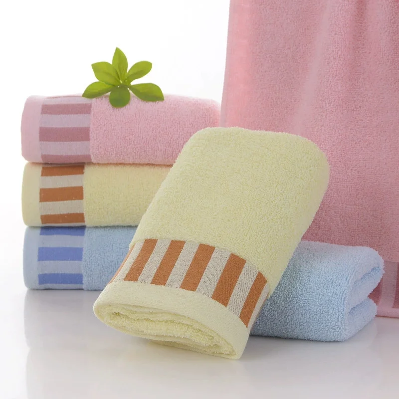 

Bath Towel Washcloth Cotton Towel Solid Color Soft Absorbent Towels Multipurpose Use For Hotel Bathroom