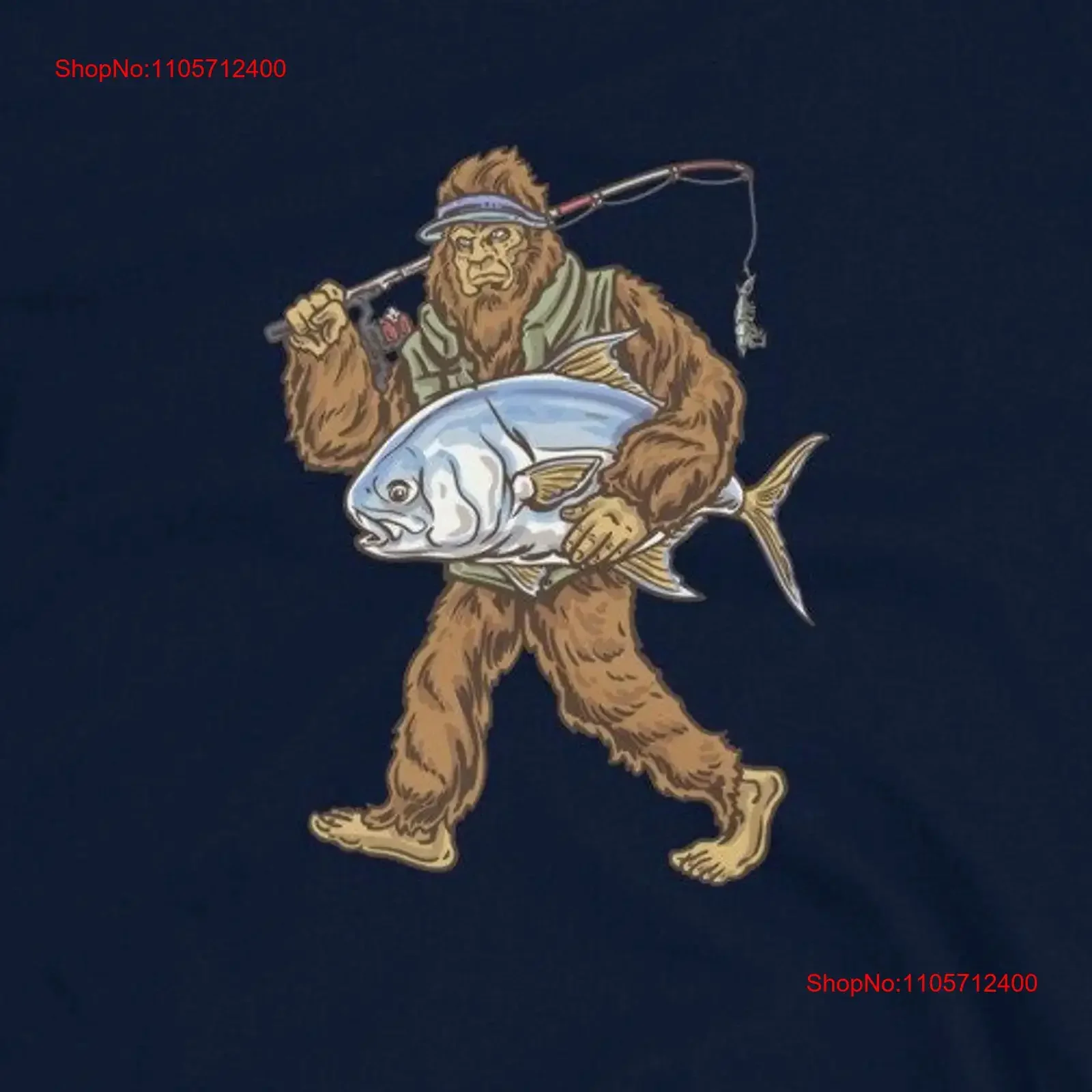 Permit Fishing T Shirt Mens Womans Bigfoot Sasquatch vintage Washed Top For Everyday Wear Breathable Unisex Versatile Stretched