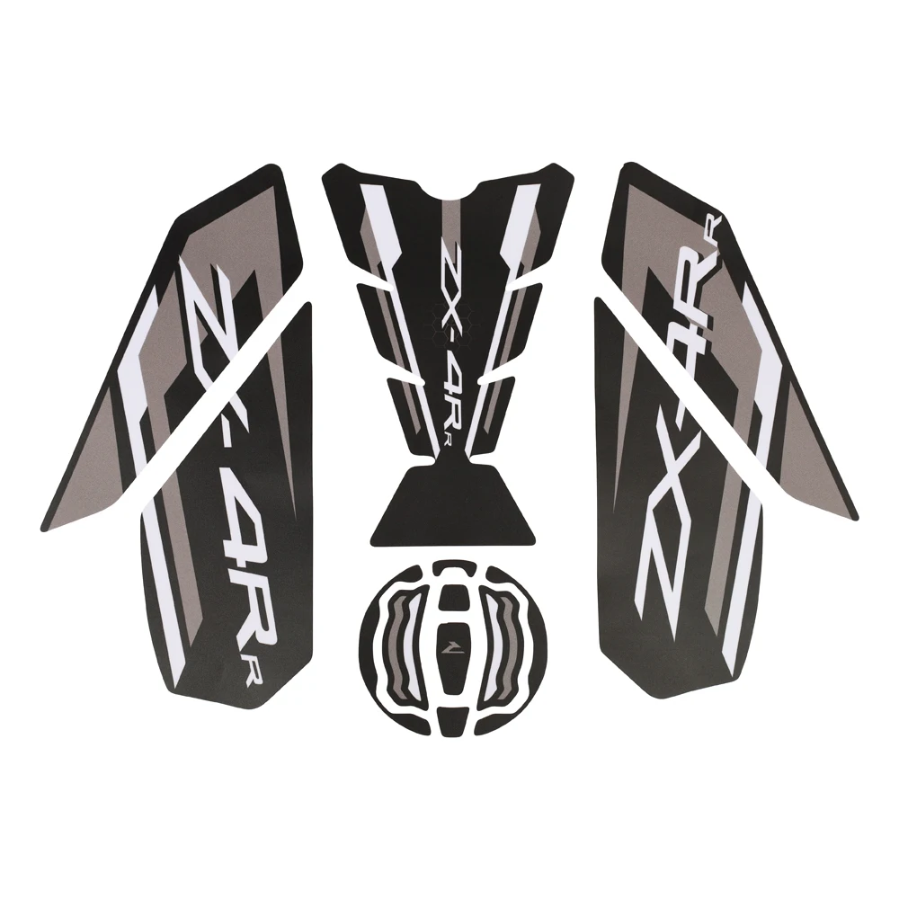 Fuel Tank Pad For Kawasaki ZX4RR ZX4R ZX 4R 2023+ Anti-skid Body Fishbone Decal Motorcycle Stickers Sticker Scratch Paster