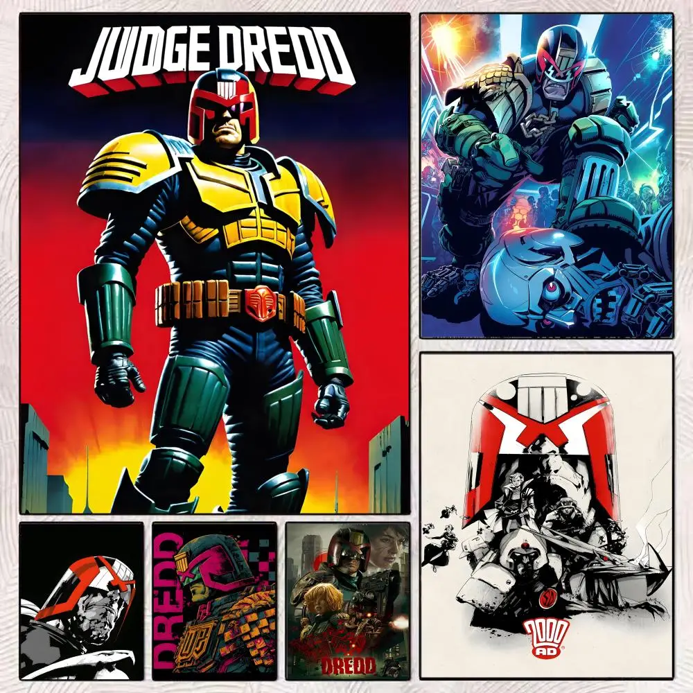 Classic Retro Movie J-Judge Dredd Poster Art poster movie mural family childrens room wall decoration print Gift