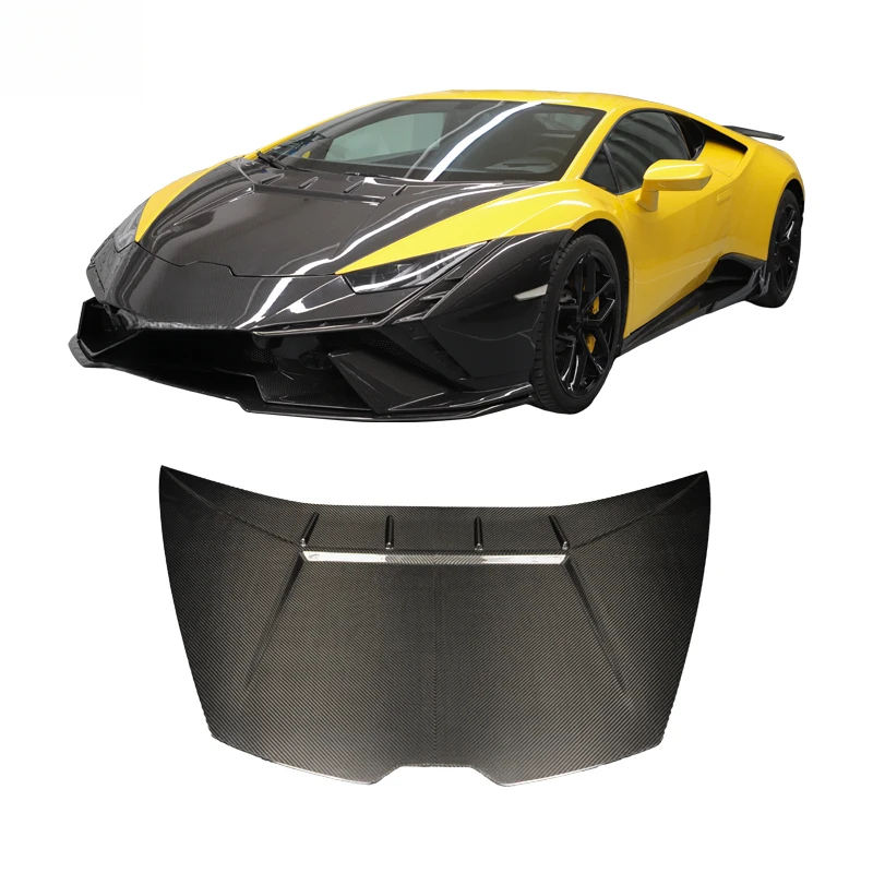 High Quality Tecnica Style Dry Carbon Fiber Bonnet Fit For Huracan LP580 LP610 Auto Replacement Parts
