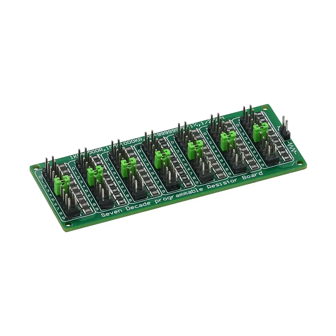 Programmable Eight Decade Resistor Board 0.1R-9999999.9R 0.1-9.9999999MR (0-10MS) Step Accuracy 0.1R 1/2 W SMD Resistance Module