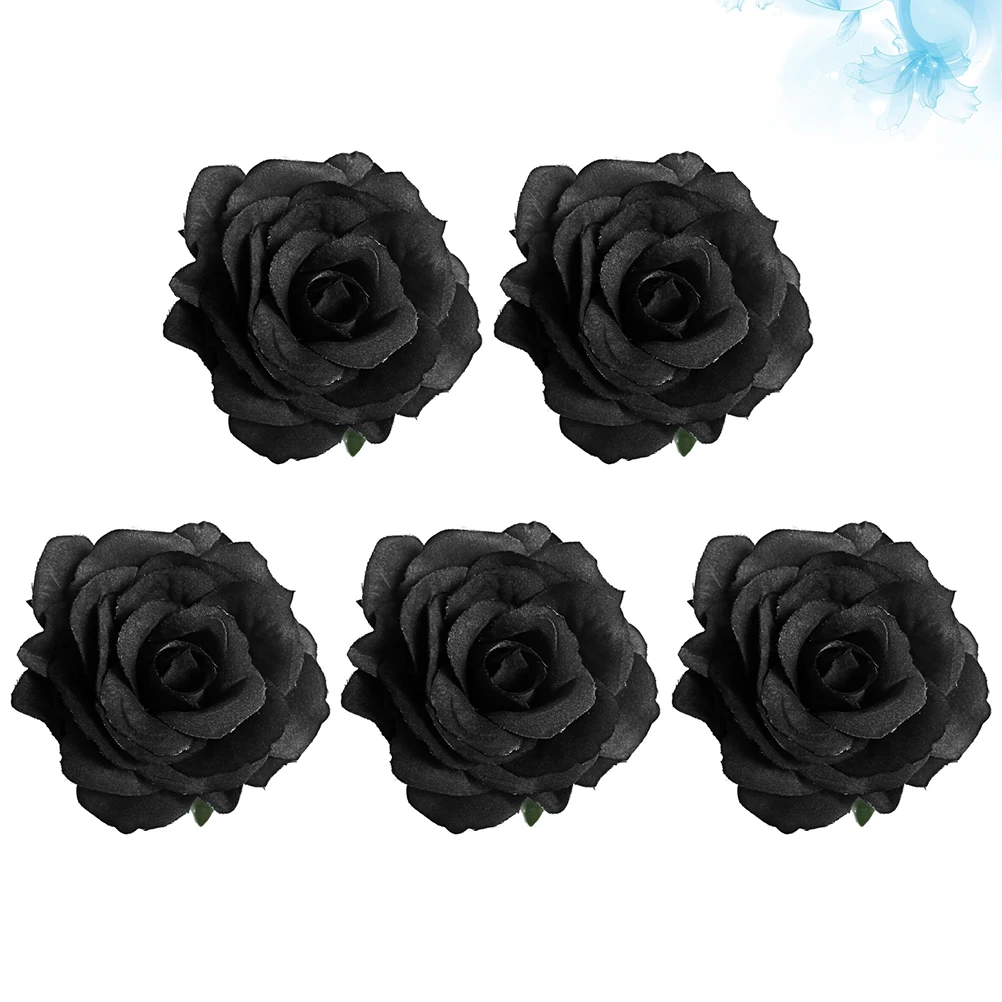 

5pcs Rose Brooch Hair Clip Premium Material Elegant Appearance Funeral Costume Decorations ChicRose Accessory