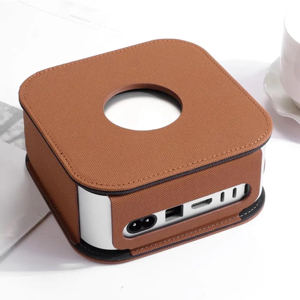 For 2024 Apple Mac Mini Computer Host Protective Case PU Dustproof Waterproof Anti Scratch Laptop Protector Accessories