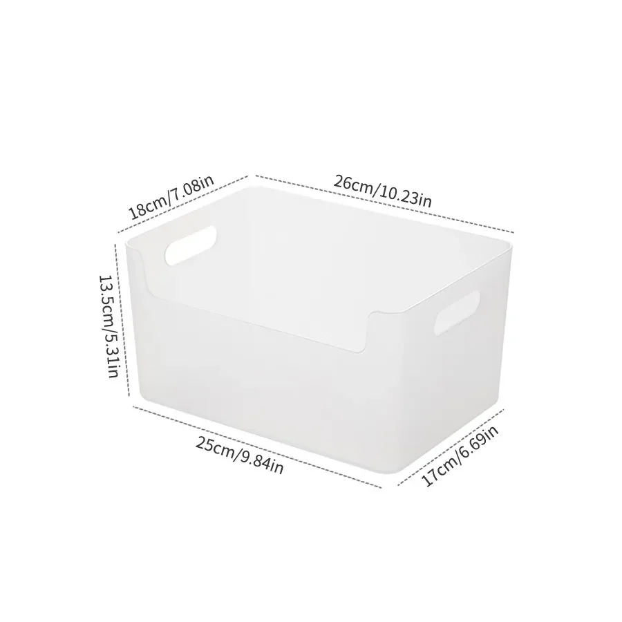 Opbergdoos voor fruit en groenten, voor gebruik in de keuken en in de koelkast, voor een overzichtelijke opslag, grote inhoud, plastic voedselcontainer met handvat.