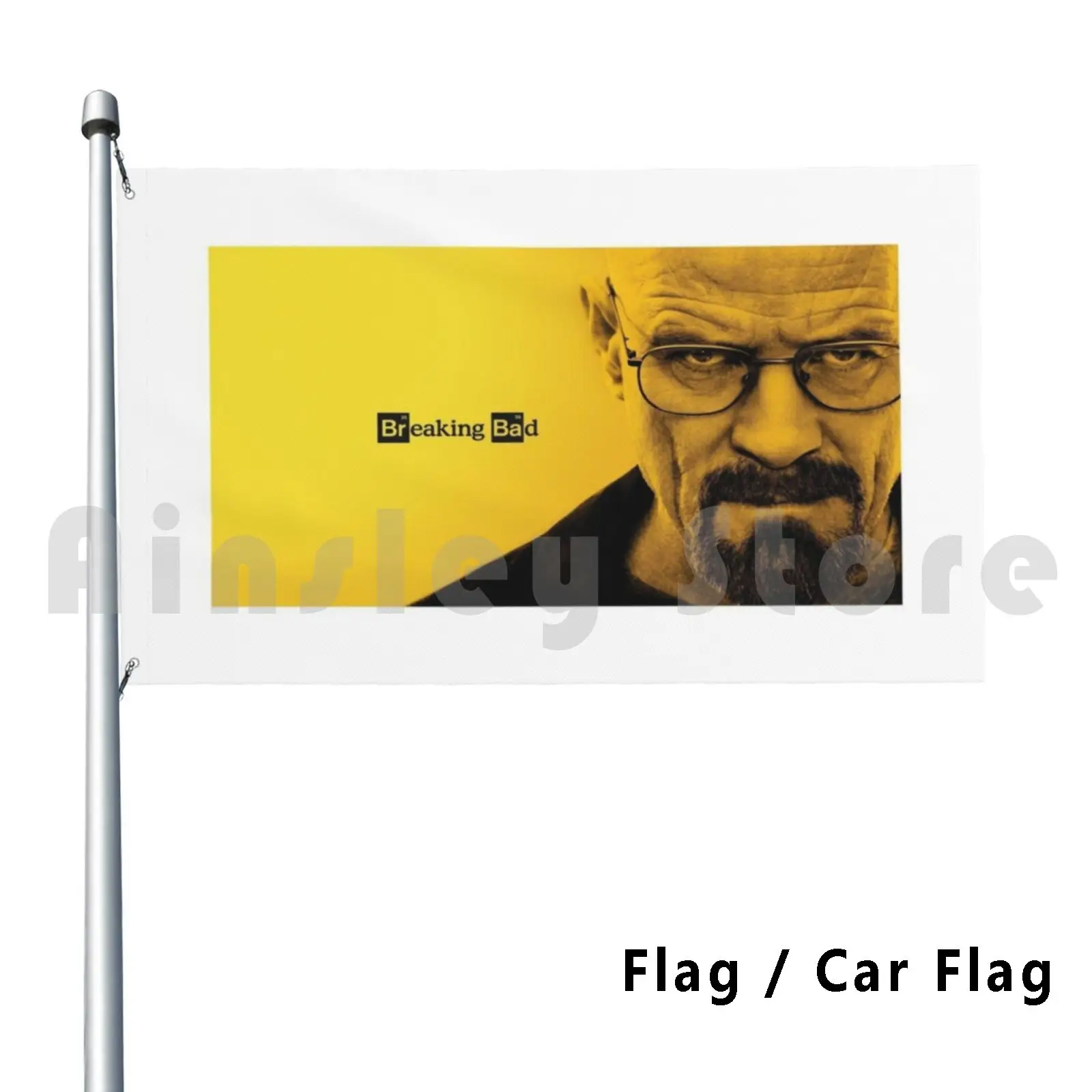 Classic Yellow Outdoor Decor Flag Car Flag Walter White Bad Breaking Heisenberg Tv Tv Show Funny Jesse Meth