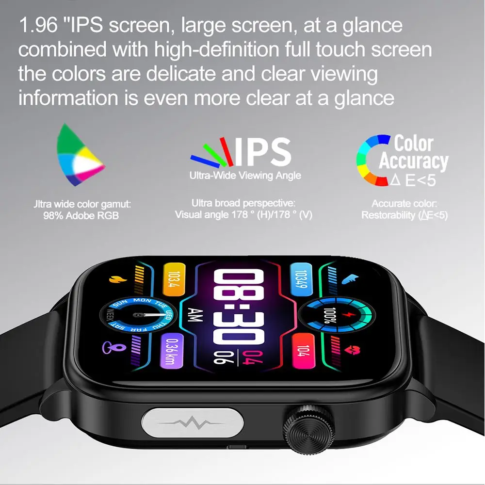 2026 New ECG+PPG Health Smartwatch Men Blood Fat Uric Acid Heart Rate Blood Pressure Bluetooth Call Waterproof Smart Watch Women