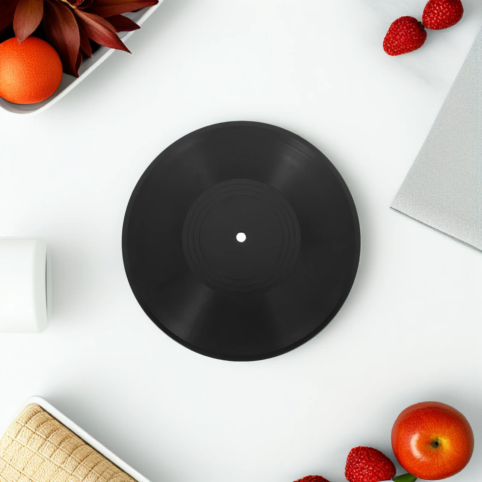 

Retro Black Vinyl Record Wall Decor Plastic Record Ornament For Home Bar Disco Party Decoration Wall Hanging Music Theme Fake