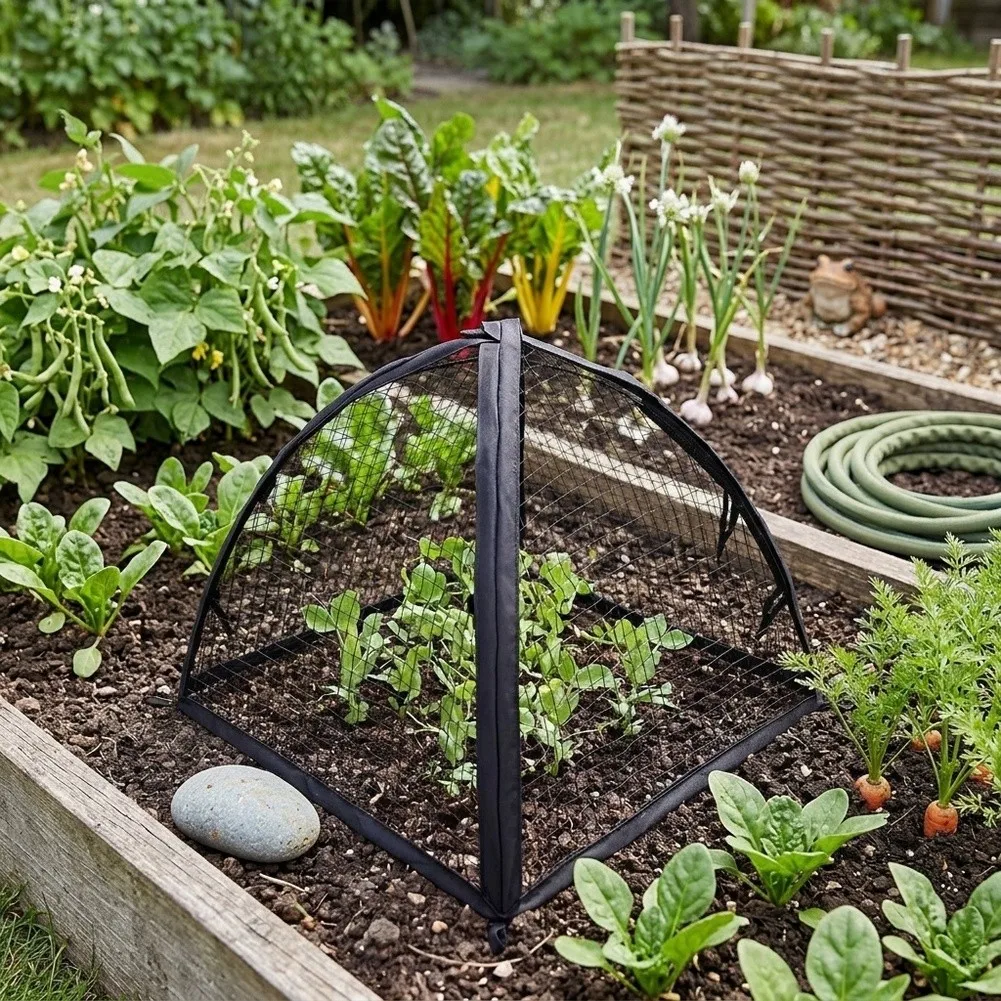 Plant Sun Screen With Ground Stakes UV Blocking Protective Mesh For Garden Vegetables Potted Young Plants Backyard Plant Care