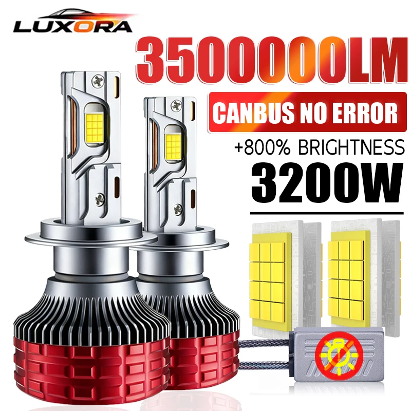 

K6C H7 H4 H11 LED Car Lights Canbus High Power LED 3200W 3500000LM H13 H8 H1 HB3 9004 9005 HB4 9006 9007 9012 8580 Chip Fog Lamp