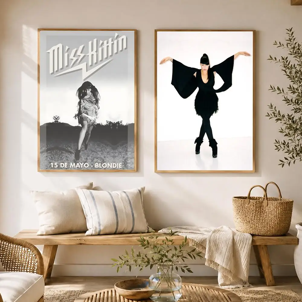 Singer Miss Kittin   Poster HD poster wall art self-stick no-residue for home cafe office great gift