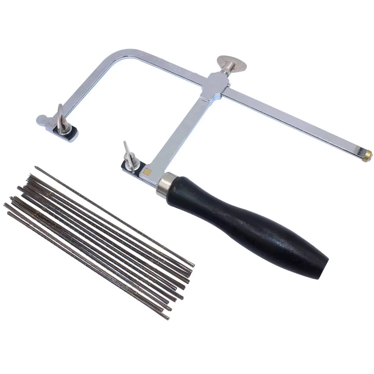 PHYHOO Jewelers Saw Frame Adjustable with 12 Blades Professional Jewelry Making Kit for Precision Cutting