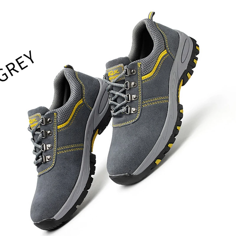 Protective Shoes Men's Impact Anti Stab Safety Steel Toe Wear-resistant Protective Construction Site Work Shoes