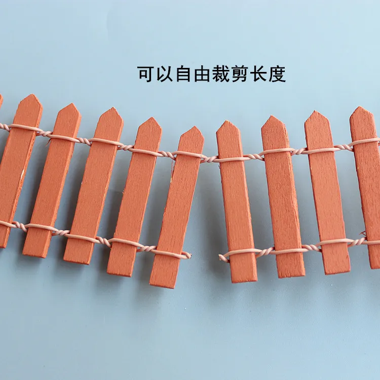 سياج صغير، مواد DIY للمشاهد المصغرة، نباتات الحديقة، الأسوار الخشبية الصغيرة، زينة عيد الميلاد ورأس السنة الجديدة