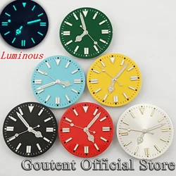 Goutent 28.5mm/31mm Watch Dial With Hands Luminous Fit NH35 NH36 Miyota 8215 821A ETA 2836 2824 PT5000 DG2813 3804 Movement