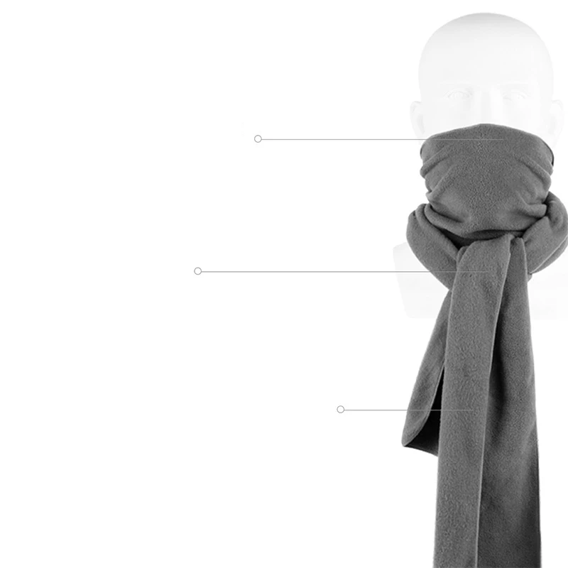 秋冬スカーフ男性女性用アウトドアポーラーフリースカップル多機能ロングスカーフ暖かいネックウォーマーサイクリングフェイスタオル