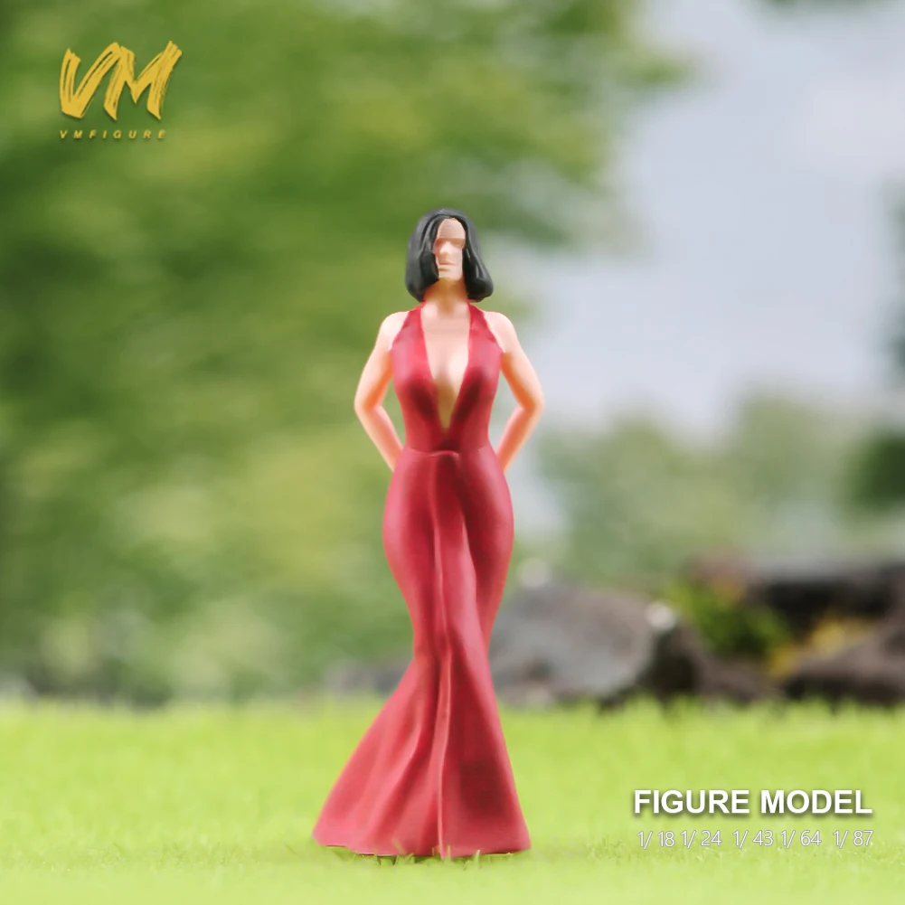 

Welfare Products Miniatures 1/18 1/24 1/43 1/64 1/87Domineering Dress President Beauty Painted Figure Model Toys View Decoration