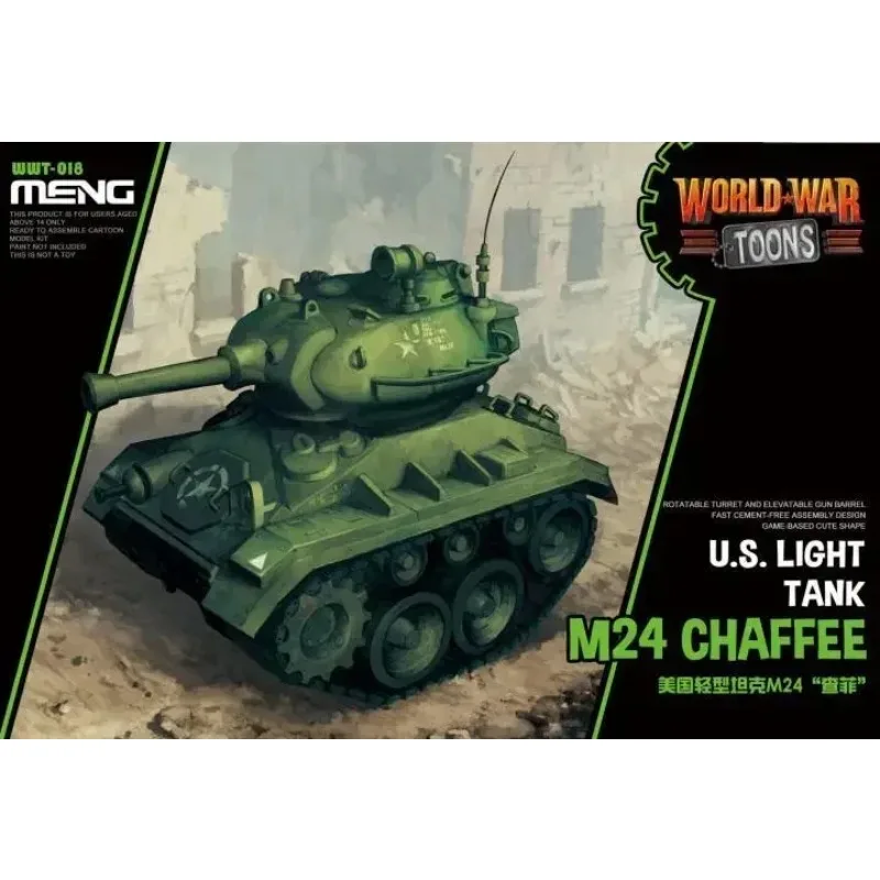 

MENG WWT-018 Q version WWT U.S.Light Tank M24 Chaffee Assembly plastics model kit