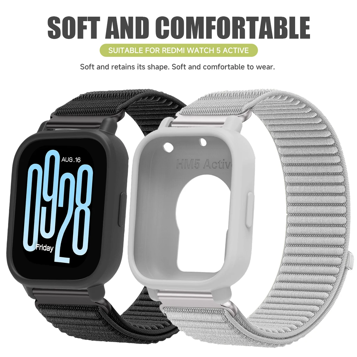 Nylon Strap + TPU Case for Xiaomi Redmi Watch 5 Lite