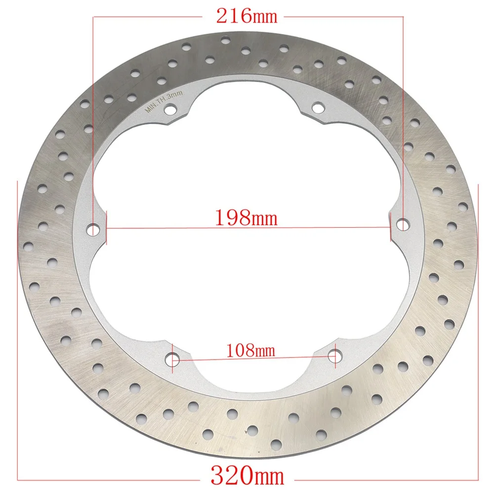 320mm Motorcycle Front Brake Disc Rotor For YAMAHA XJ 900 S XJ900S Diversion 1995 1996 1997 1998 1999 2000 2001 2002 2003