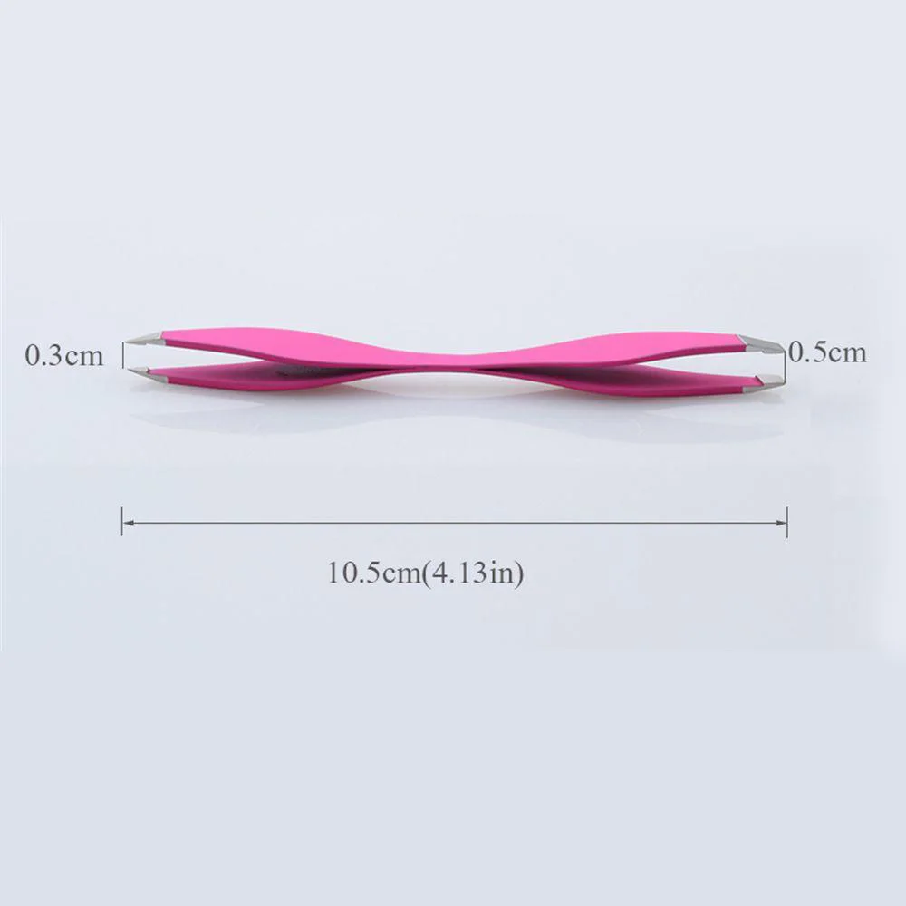 1pcs Tweezers Rose Double Ends Eyebrow Tweezer Anti-Static Eyelash Extension Lift Curl Beauty Makeup Tools Dropshipping