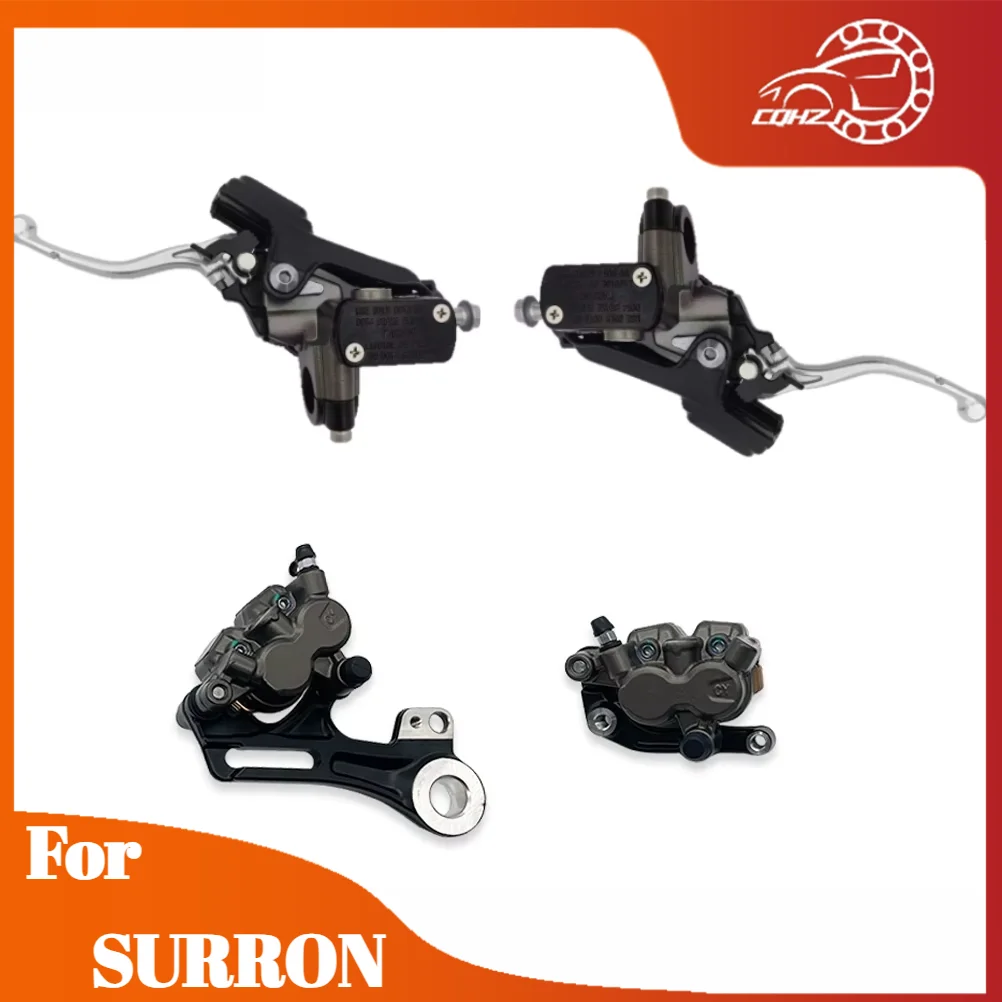 CQHZJ Electric Dirt Bike Front Rear Brake Caliper Master Cylinder Assembly For Surron Ultra Bee Motorcycle System Brake Sets