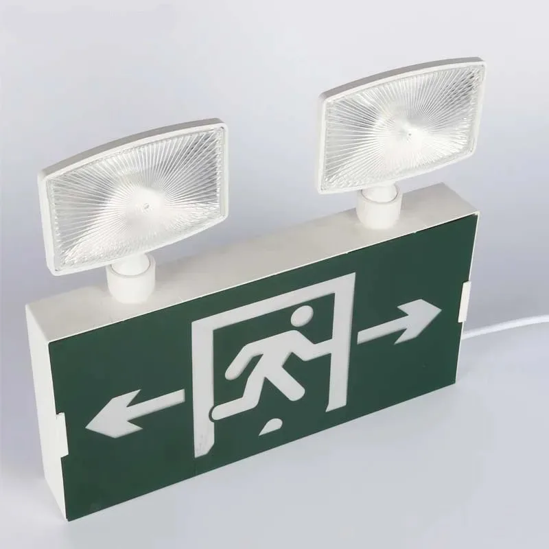 

New Led Emergency Light Emergency Lighting Fire Safety Exit Indicator Light Staircase Mall Public Area Ac200-240v 50/60hz