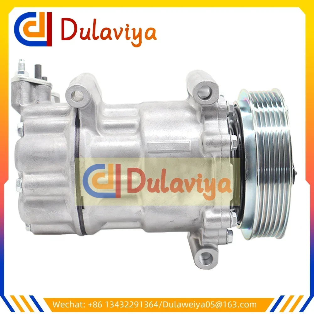 New AC Compressor For Peugeot 207 208 2008 304 308 508 SD6C12 9659875780 9822826880 9651910980 9671216280 9678656080 6453QJ