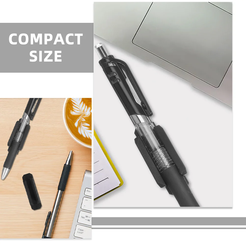 6 قطعة مقاطع القلم سيليكون الذاتي لاصق القلم المشبك مجموعة لمكتب مكتب الفصول الدراسية طالب حامل القلم الرصاص السائبة قلم رصاص حامل مكتب #2