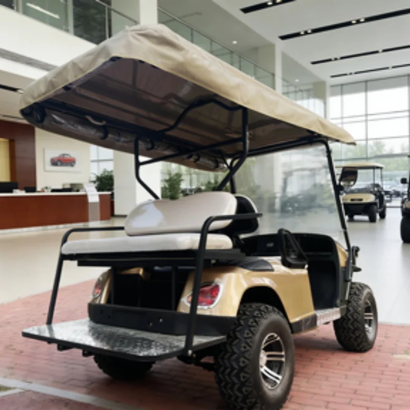 

Высококачественные солнечные панели для электрических гольф-каров, защитный чехол от дождя, 12-дюймовые внедорожные шины, литиевая батарея, клюшки для гольфа, гольф-багги