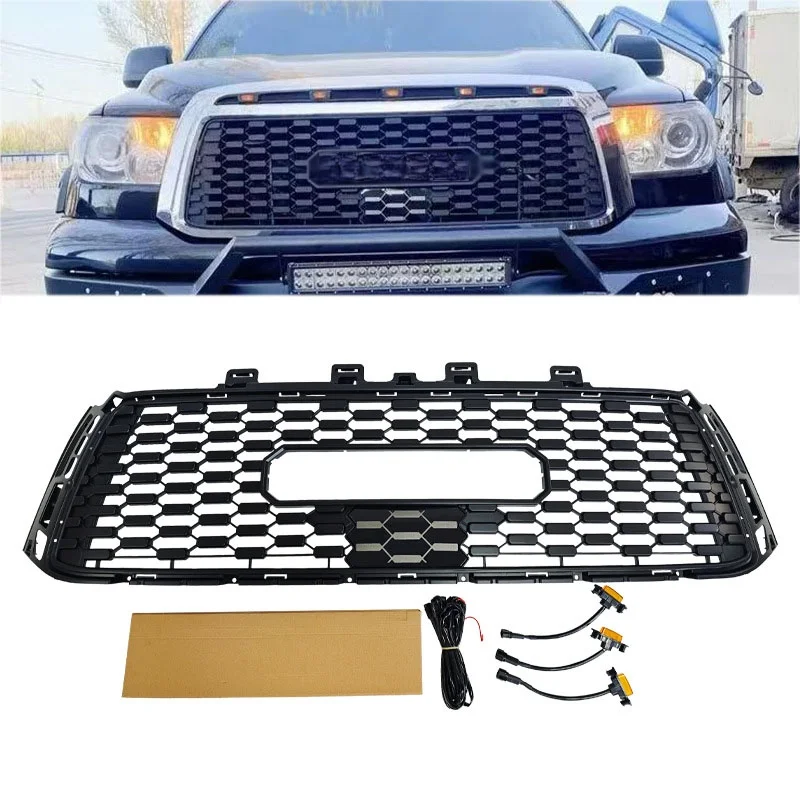 

Front Bumper Mesh Racing Grills For 2010-2013 Toyota Tundra Modified Trd Style Grille Car Accessories
