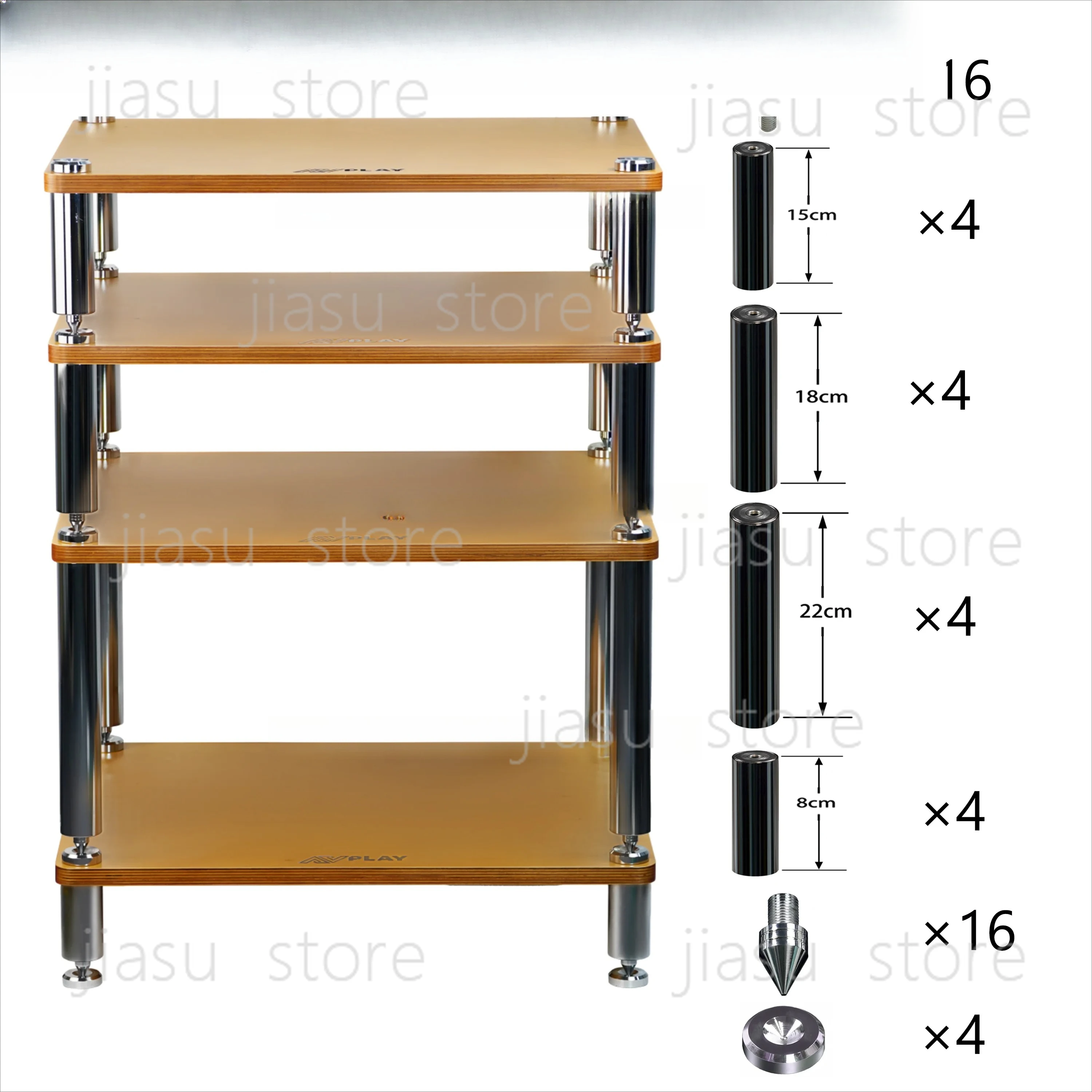 

Аксессуары для стоек: Амортизирующие опорные ножки из нержавеющей стали для стоек усилителей мощности и серверных шкафов