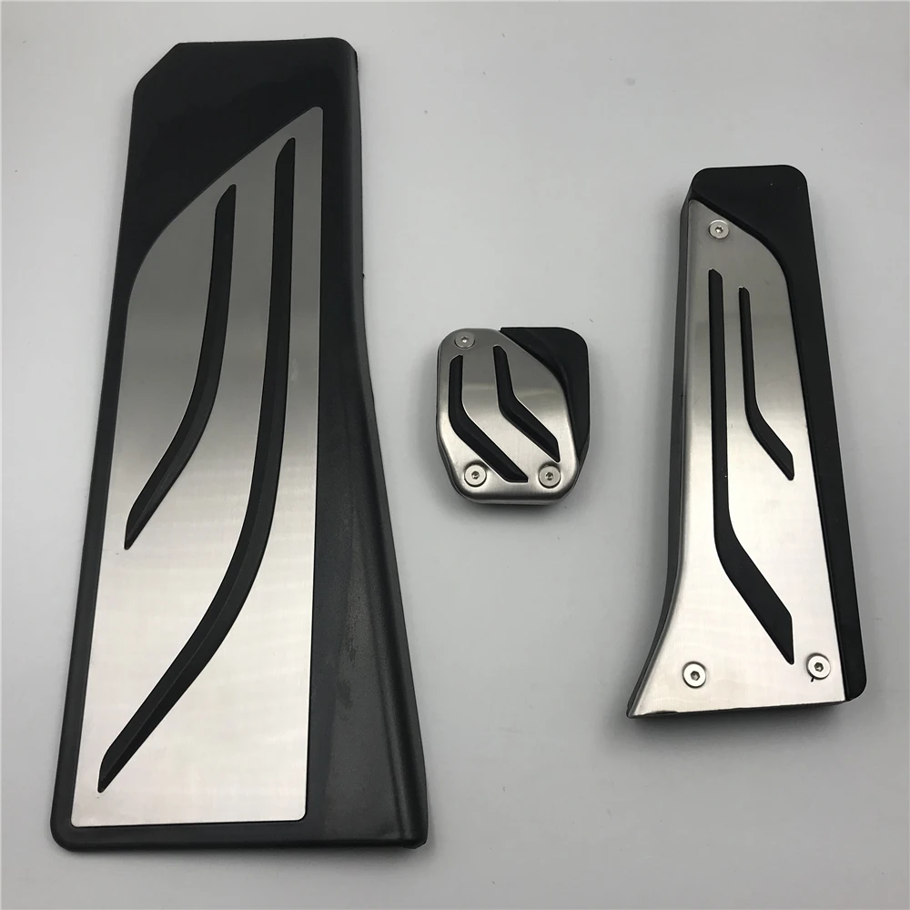 Car Modified Pedal Cove For BMW I3 AT 2014~2020 Gas Brake Metal Pad Interior Decorative Accessories Auto Parts Refitting Supply