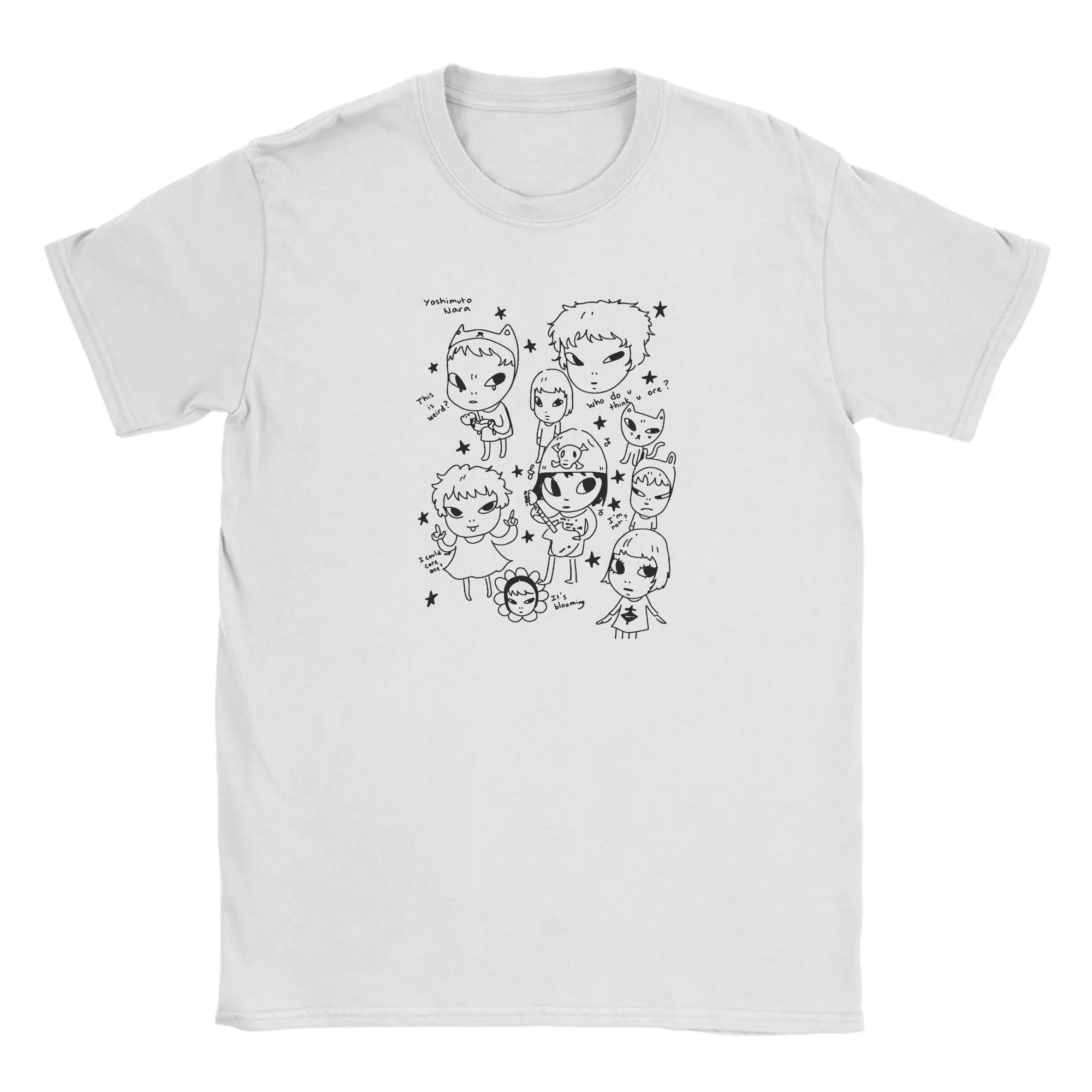 Y-Yoshitomo Nara T-Shirt Men  Vintage T-Shirts Summer Breathable Fashion Tees Cheap Oversized Clothing,