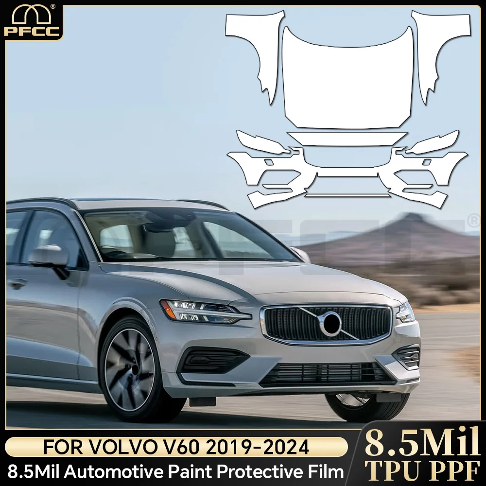 

Для Volvo V60 2019-2024: Защитная пленка из ТПУ (прозрачная, антицарапийная, предварительно вырезанная, невидимая, самовосстанавливающаяся) для кузова автомобиля, комплект для ремонта.