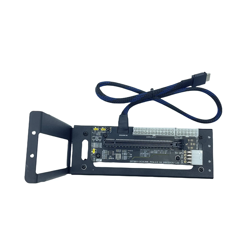 حامل eGPU للكمبيوتر المحمول لبطاقة الرسومات الخارجية Oculink/M.2 NVMe GPU Dock PCIE 4.0X4 Gen4 للكمبيوتر المحمول لبطاقة توسيع GDP ATX SFX