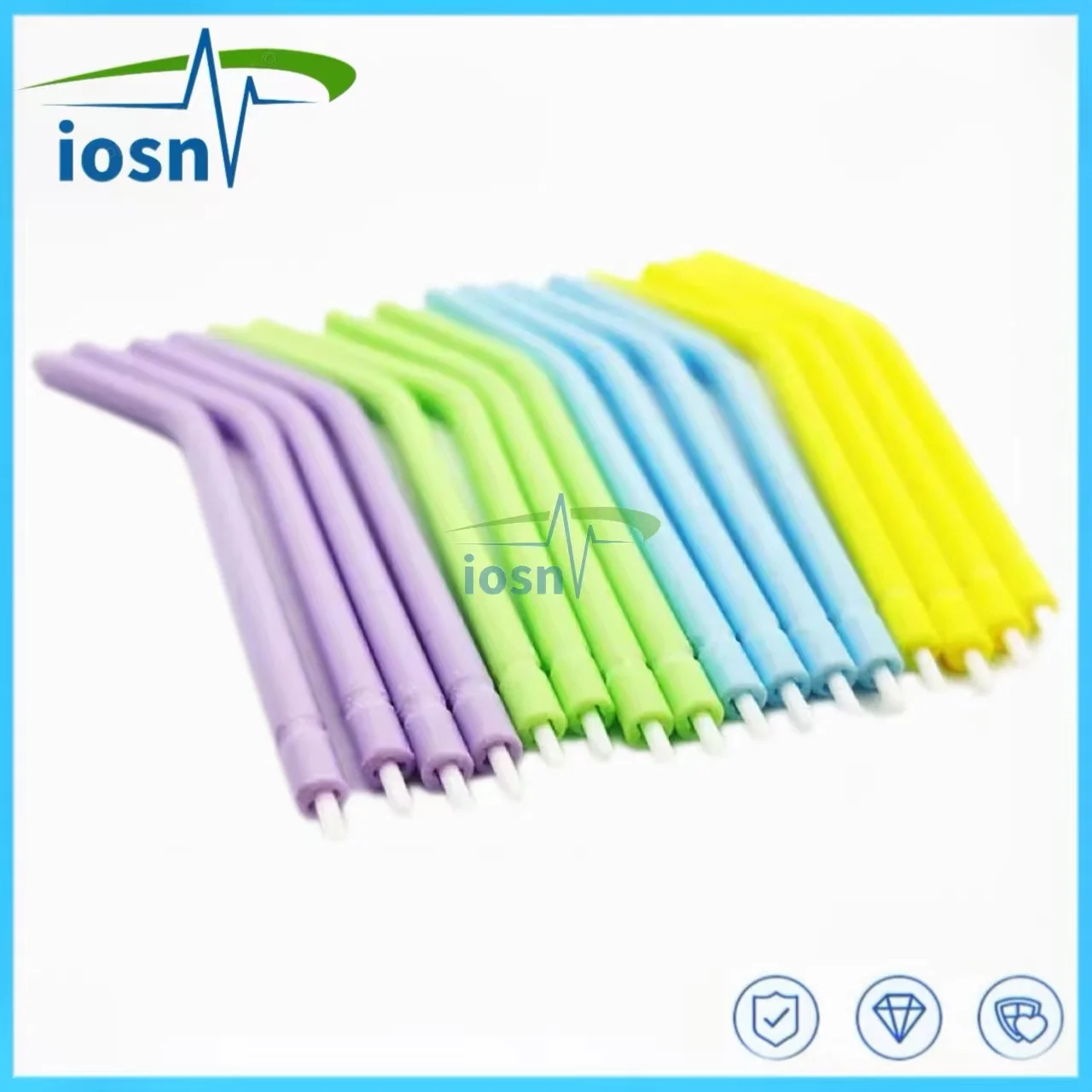 250Pcs Disposable Nozzle Gun Head Tip for Triple Air Water Syringe Dentist Lab Tool Transparent and Opaque