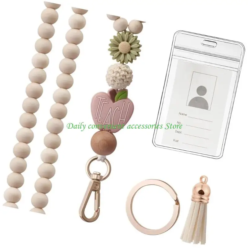 شحنة مفتاح البلوط الفني 97QB مع شرابات زخرفية مالك بطاقة هوية العمل الدائم للمكتب الاحترافي #3