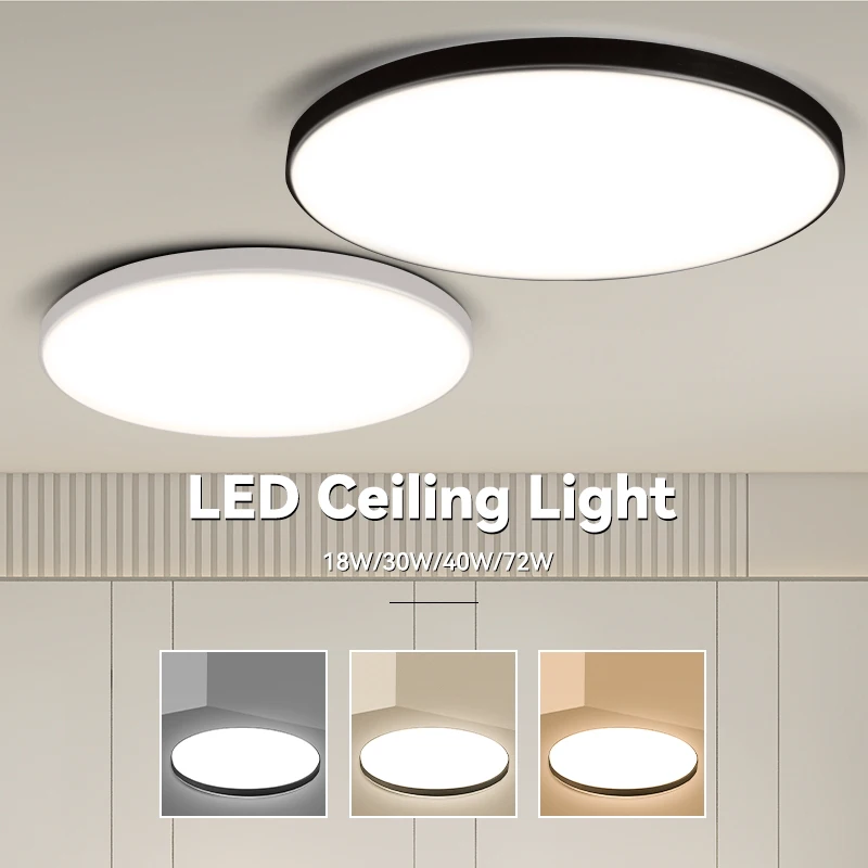 Led Ceiling Light Modern Circular Ceiling Lamp Mounted lighting 18W 20W 30W 50W Led Lights 110V 220V Indoor Lighting for Living