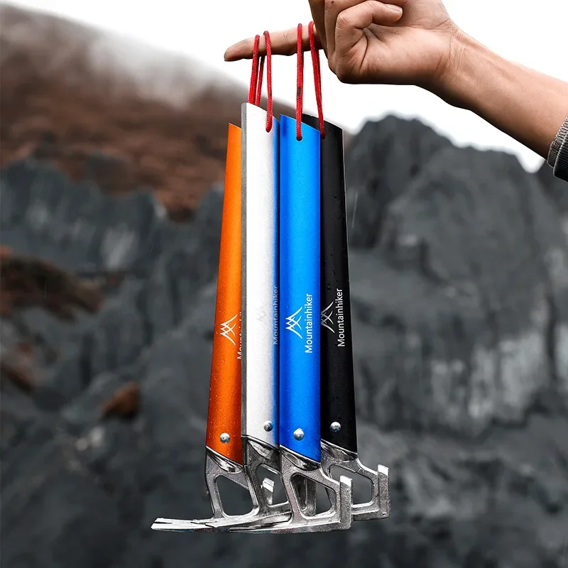 Mounthiker Ground Nails Hammers Stainless Steel Outdoor Survival Tools Camping Tent Peg Stake Mallet Portable Ground Nail Hammer