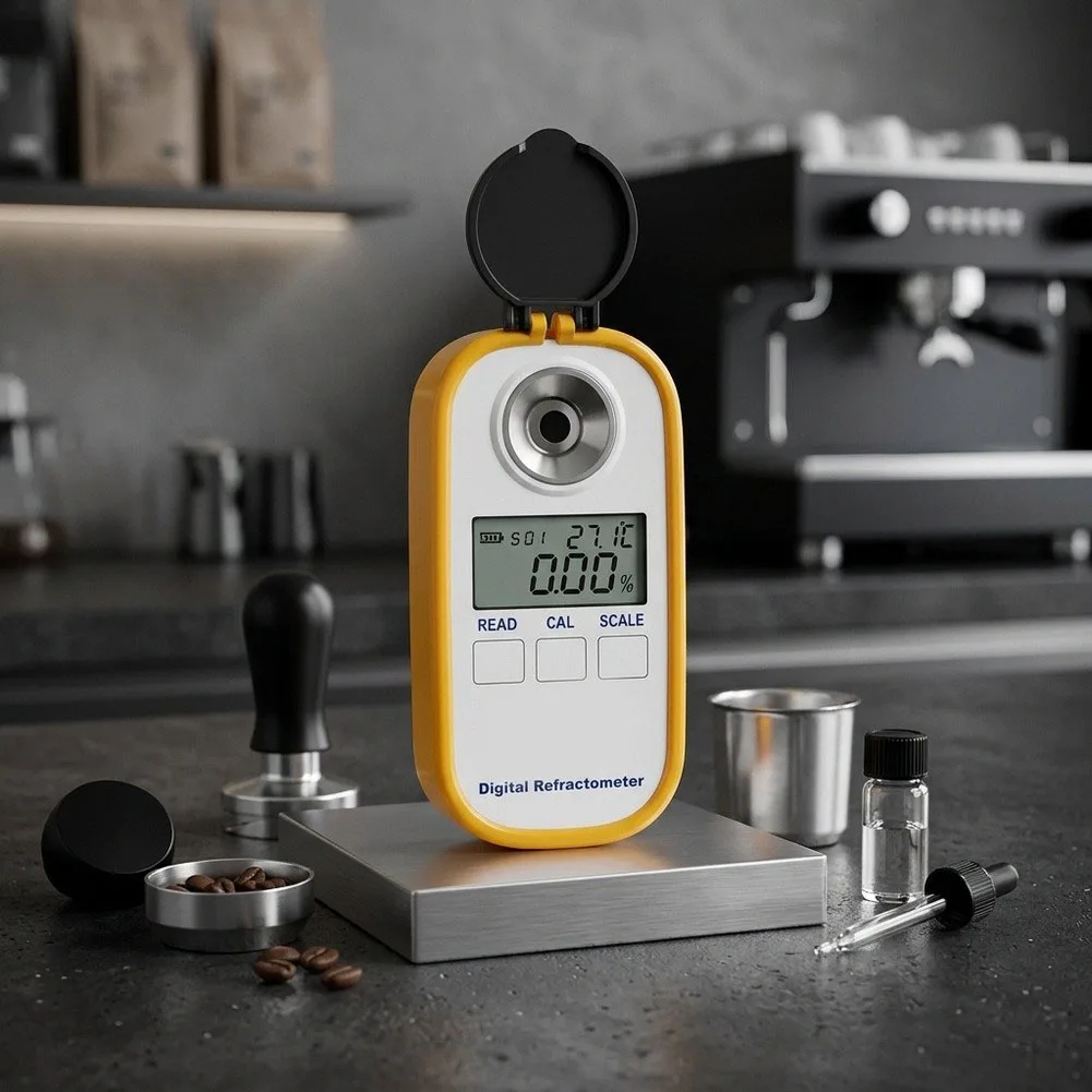 DR701 For Coffee Refractometer with Temperature Compensation for Reliable Readings in Hot and Cold Beverage Applications