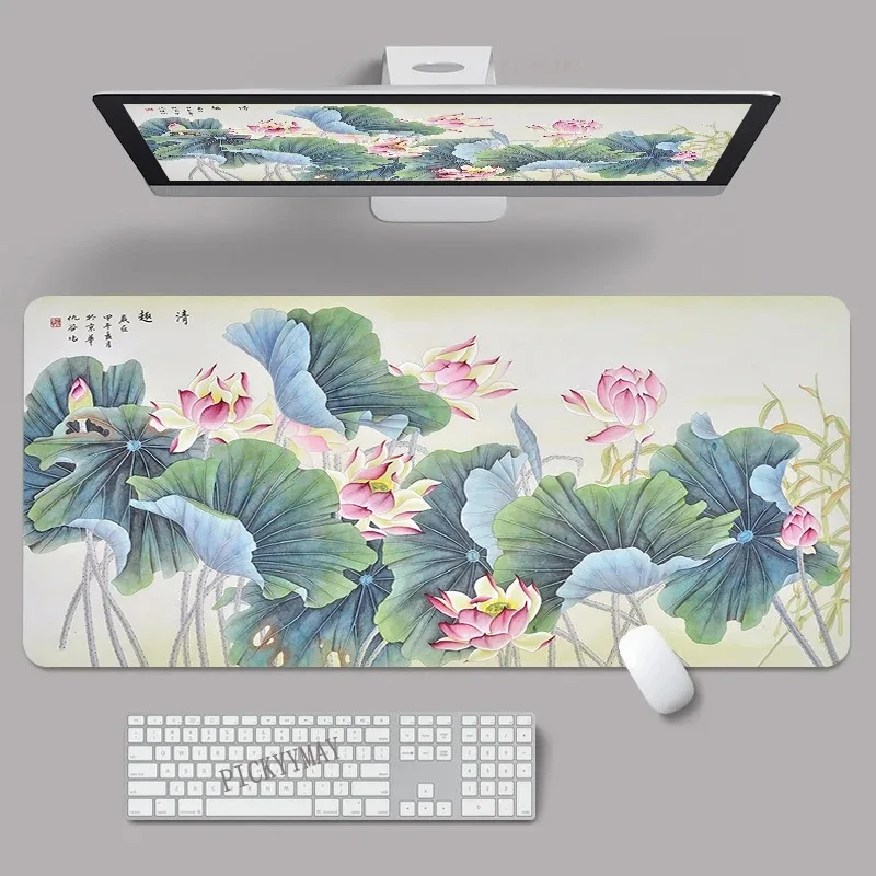 Beautiful Landscape Painting Mouse Pad 400x900 Art Mat Computer Office Gamer Desk Anti-Slip Gaming Keyboard Mat