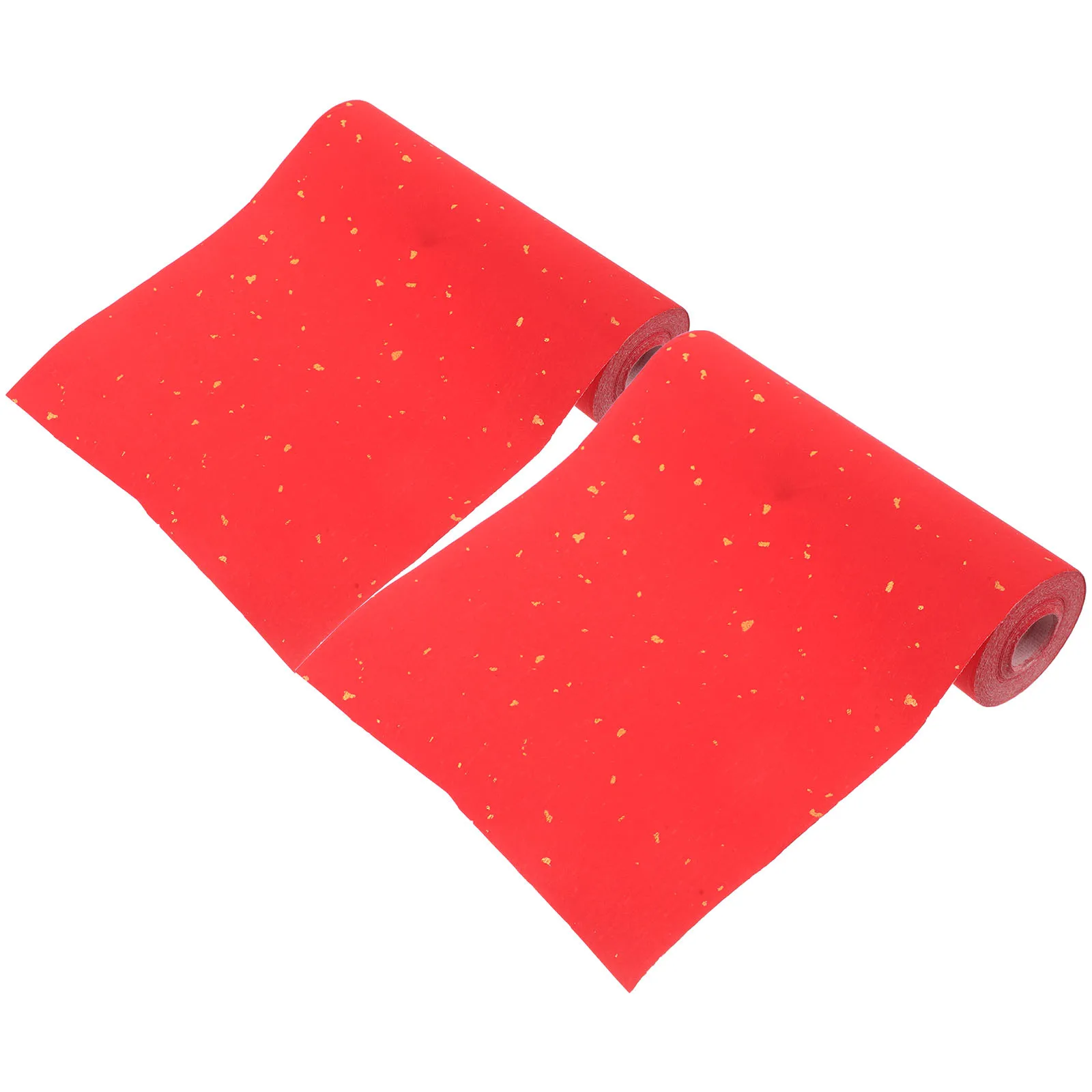 Papel chino grueso Xuan, 17cm X 20m, papeles de arroz rojo para caligrafía, coplas del Festival de Primavera, decoraciones de boda festivas