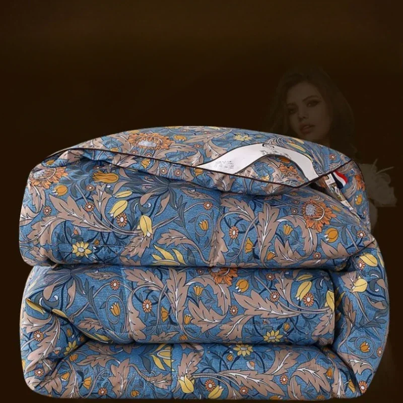 

Легкие удобные пуховые одеяла, белые гусиные бархатные зимние одеяла, двойное семейное одноместное общежитие, теплое пуховое одеяло